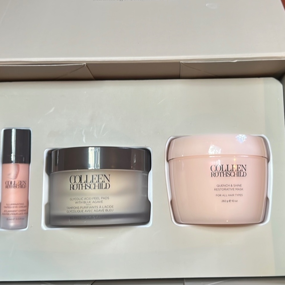 Rothschild Pink Eye cream, Face Peel and Hair mask Set